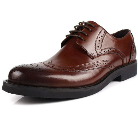 Châu Âu Thiết kế Đàn ông Giày Brogue Giày dép phong cách Full Grain Da Đàn ông Giày quần áo