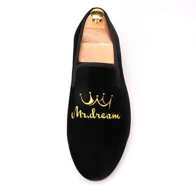 Đỏ Bottom Mens Velvet Loafers cao su Outsole Màu tùy chỉnh cho doanh nghiệp