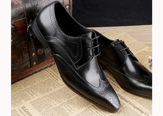 Chạy giày đàn ông Oxford Brogue da bò chân chân đơn giản giày đàn ông cổ điển
