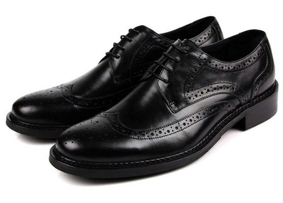 Giày cao cấp của đàn ông da bò, giày làm bằng tay Goodyear