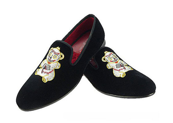 Không chính thức đàn ông phẳng Velvet Loafers Key Drawn Style đàn ông Business Casual Giày