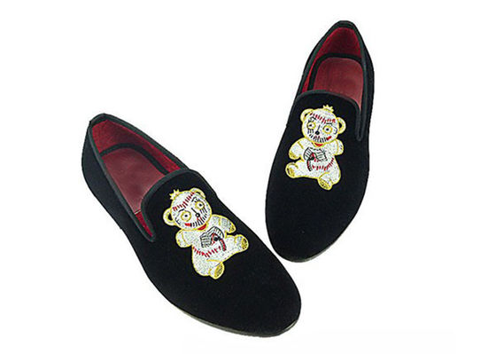 Không chính thức đàn ông phẳng Velvet Loafers Key Drawn Style đàn ông Business Casual Giày