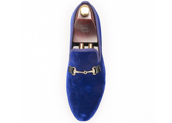 Motif Đàn ông màu xanh lá cây váy nhung dép, Burgundy Loafers Đàn ông dây đai giày váy