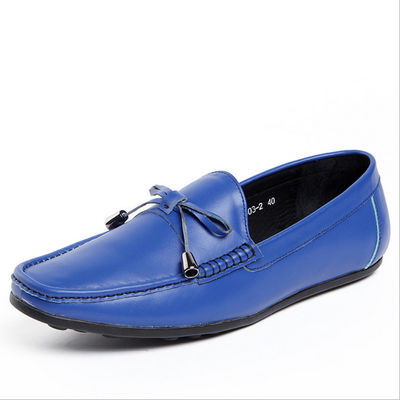 Casual Mens Loafers da chống trượt Moccasins Bow Tie Giày phẳng