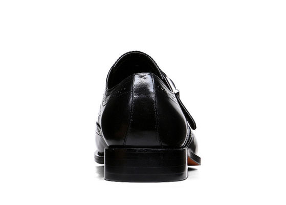 Giày quần áo nam giới người lớn Đen Da thật Giày phong cách Brogue
