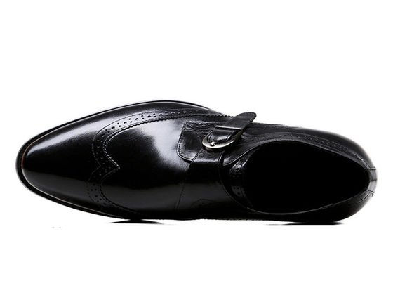 Giày quần áo nam giới người lớn Đen Da thật Giày phong cách Brogue