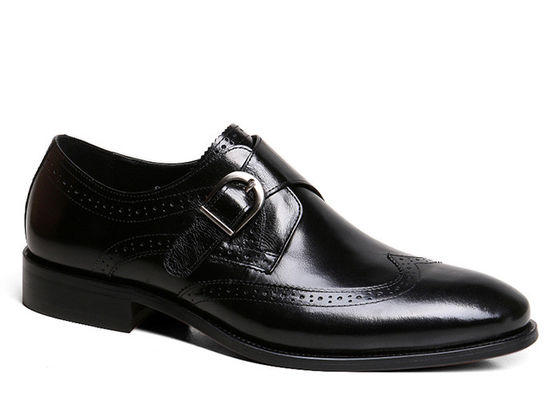 Giày quần áo nam giới người lớn Đen Da thật Giày phong cách Brogue