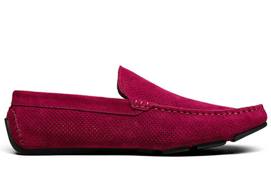 Mùa hè Hollow Outs Đàn ông Suede Casual Loafers, Gommino Da Loafers