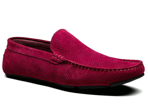 Mùa hè Hollow Outs Đàn ông Suede Casual Loafers, Gommino Da Loafers