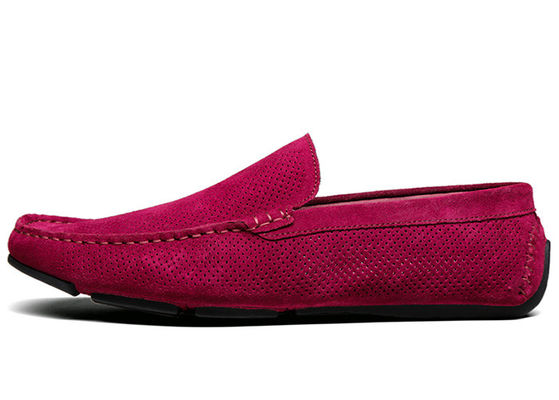 Mùa hè Hollow Outs Đàn ông Suede Casual Loafers, Gommino Da Loafers