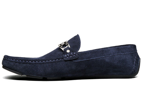 Mùa xuân / mùa thu Mens Loafers Da Classic Blue Suede Monk Giày dành cho quý ông