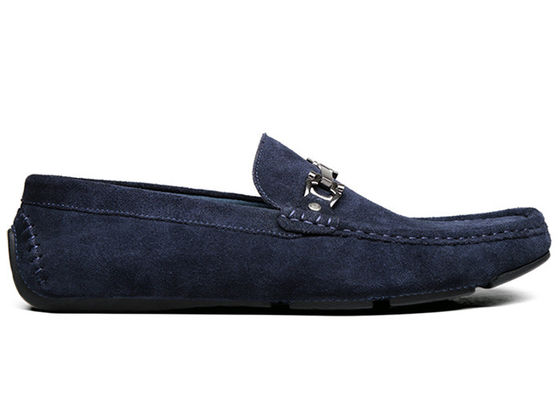 Mùa xuân / mùa thu Mens Loafers Da Classic Blue Suede Monk Giày dành cho quý ông