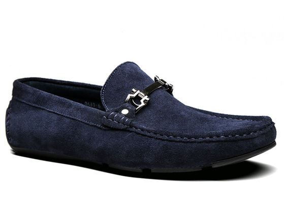 Mùa xuân / mùa thu Mens Loafers Da Classic Blue Suede Monk Giày dành cho quý ông