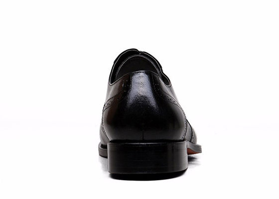 Goodyear Mens Black Leather Brogues, Hình khắc đồ làm thủ công