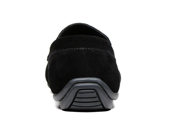 Giày lót mùa hè Đàn ông Moccasins da Giày, Đàn ông Đen Slip Trên Giày