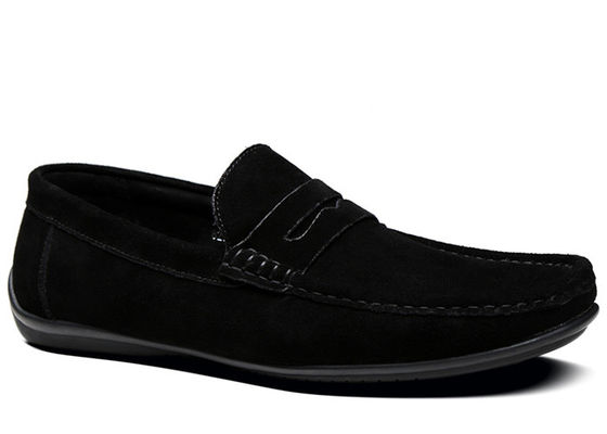 Giày lót mùa hè Đàn ông Moccasins da Giày, Đàn ông Đen Slip Trên Giày