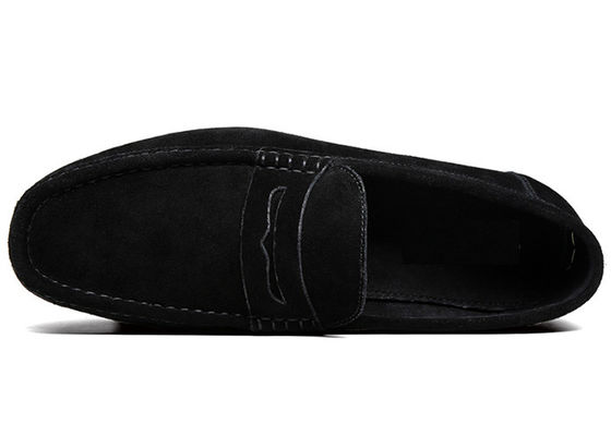 Giày lót mùa hè Đàn ông Moccasins da Giày, Đàn ông Đen Slip Trên Giày