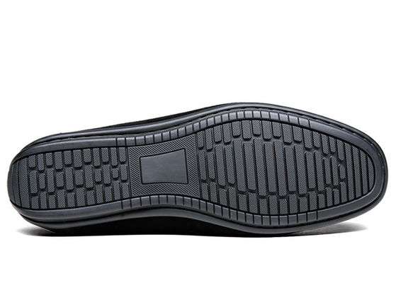 Giày lót mùa hè Đàn ông Moccasins da Giày, Đàn ông Đen Slip Trên Giày