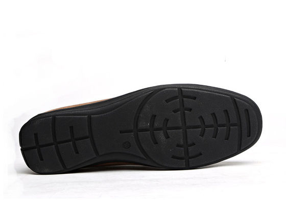 Mùa hè Hít thở Mens Da Loafers nâu Round Toe Mens Suede Moccasins