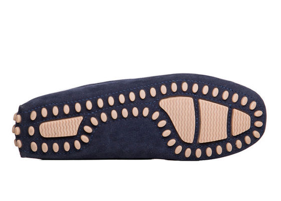 Blue Breathable Mens Loafers da màu xanh lá cây da mềm giày lái xe
