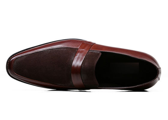 Cổ điển Mens Loafers da khâu tay làm bằng da giày cho bữa tiệc