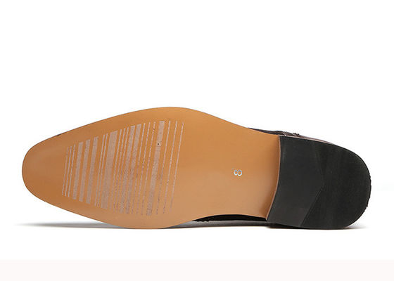 Đen / nâu Chân ngón chân nhọn nam Brogue Giày Oxford Dây lên giày cưới