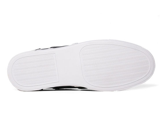 Chơi thoải mái Mens Lace Up Sneakers Đen PU Lacing Mens Giày da Brogue Sneakers