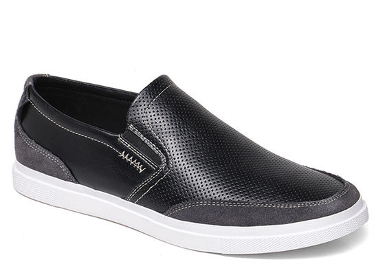 Mùa hè làm bằng tay Đàn ông trượt trên giày thể thao trống ra Đàn ông đen lái xe Loafers