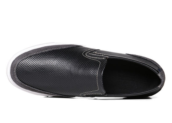 Mùa hè làm bằng tay Đàn ông trượt trên giày thể thao trống ra Đàn ông đen lái xe Loafers