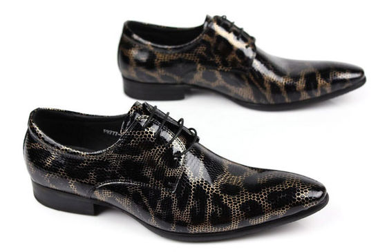 Phù thủy tinh phong cách đàn ông Đen Brogue giày, thời trang câu lạc bộ đêm giày da rắn nguyên bản