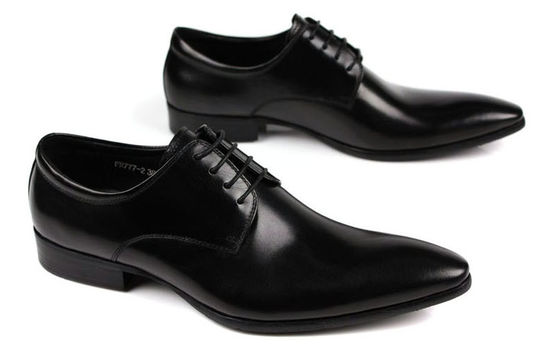 Oxford Style Mens Da giày giày giày giày màu đỏ / đen tối