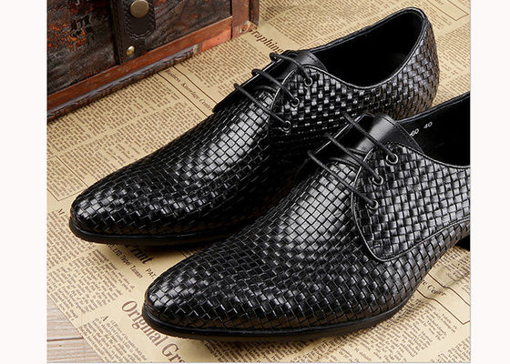 Đàn ông Burgundy giày quần áo vintage Ý Goodyear Welted giày da hạt đầy đủ
