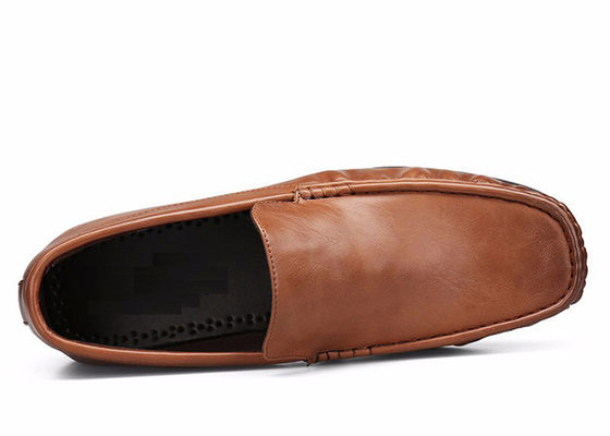 Slip On Mens Soft Moccasin Giày da thật Gommino Giày lái xe
