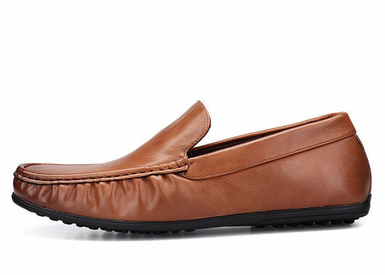 Slip On Mens Soft Moccasin Giày da thật Gommino Giày lái xe