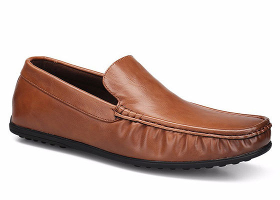 Slip On Mens Soft Moccasin Giày da thật Gommino Giày lái xe