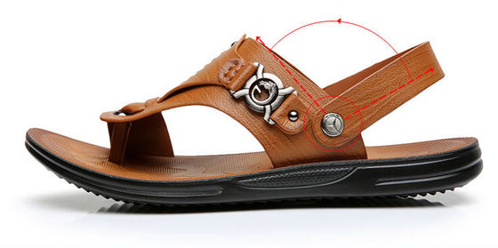 Đồ Sandal da nam màu nâu / Đồ Sandal bãi biển mùa hè với dây đeo dây đeo