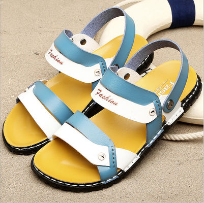 Đàn ông sang trọng Summer Slip On Sandals, Sandal da làm bằng tay