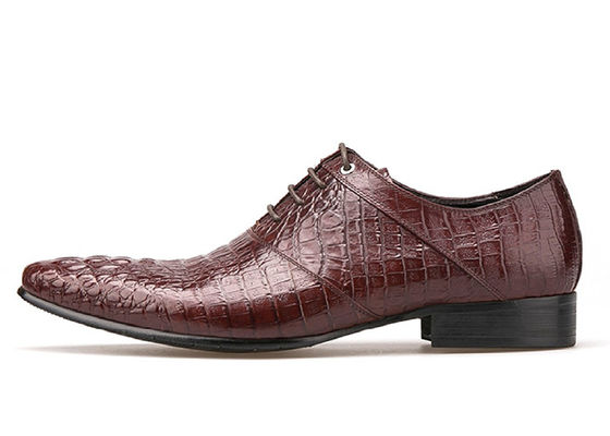 Đồ mặc cưới nam Đồ giày cao gót thấp Đồ giày Oxford màu nâu