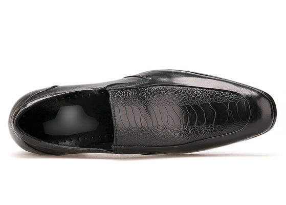 Đàn ông bền mặc trang phục trang trọng Giày mùa xuân / mùa thu thoải mái Đàn ông đen Slip On Giày