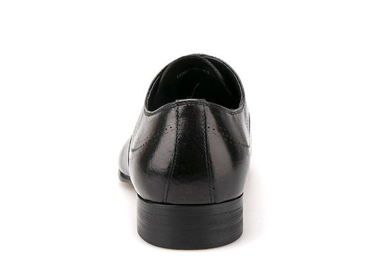 Đá - Up Mens Da quần áo giày chống nước phong cách Anh Đàn ông Đen Brogue giày
