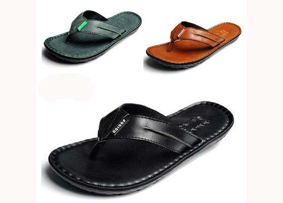 Flip Flop Đàn ông giày dép da tùy chỉnh mùa hè Đàn ông nhà thiết kế Giày dép