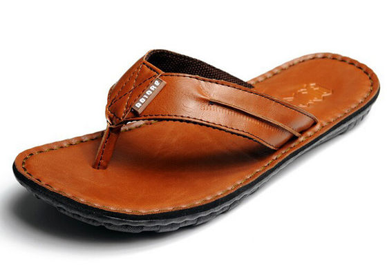 Flip Flop Đàn ông giày dép da tùy chỉnh mùa hè Đàn ông nhà thiết kế Giày dép