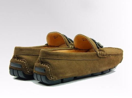 Xách tay Mens Suede Giày đi bộ Không trượt Da thật Moccasin Gommino Giày