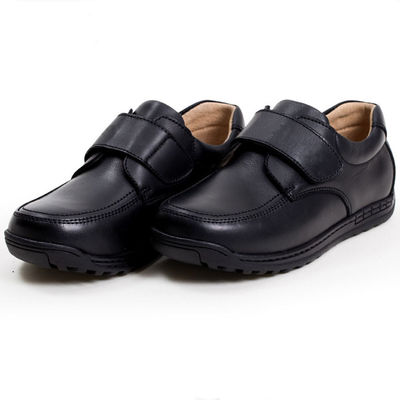 Giày học da Unisex Đen kích thước 26-45 Gót phẳng với lớp lót da