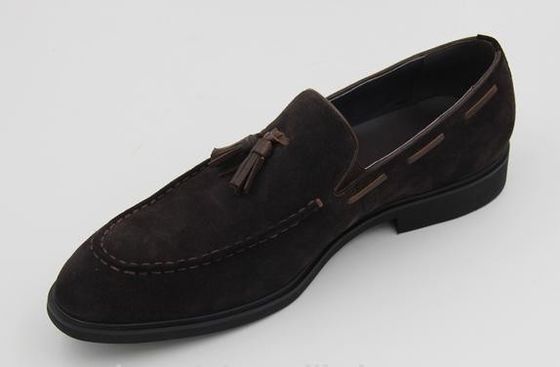 Nhãn hiệu tùy chỉnh phong cách Ý bò mềm Suede Velvet Da Loafers Casual Dress Giày