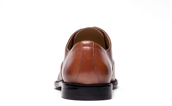 Văn phòng làm thủ công Mens màu nâu dây đeo lên giày giày cổ điển Goodyear da chân