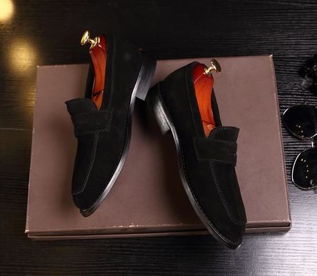 Cẩm nang Suede Cortex Classic Mens Loafers da / Mens Casual Suede Loafers