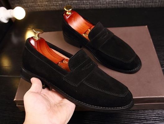 Cẩm nang Suede Cortex Classic Mens Loafers da / Mens Casual Suede Loafers