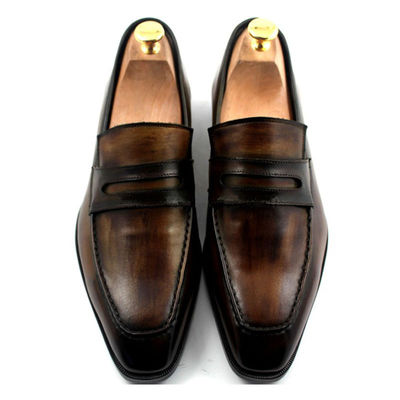 Đồ mặc da nam giới tùy chỉnh Goodyear Giày 100% thủ công Giày da chân chính
