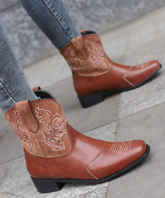 Giày cao bồi Western da phụ nữ với hiệu suất tuyệt vời